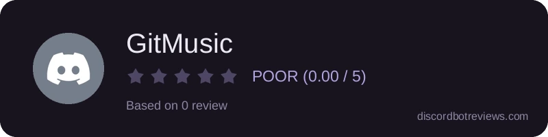 Rating widget preview for GitMusic