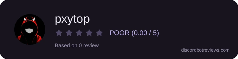 Rating widget preview for pxytop