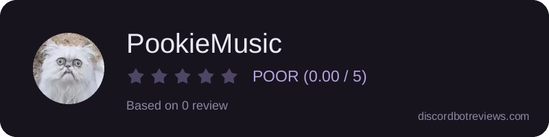 Rating widget preview for PookieMusic