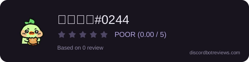 Rating widget preview for 로학원생#0244