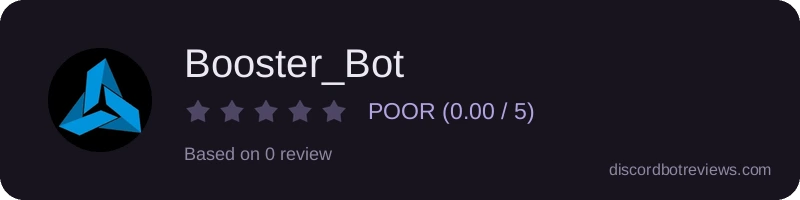 Rating banner for Booster_Bot