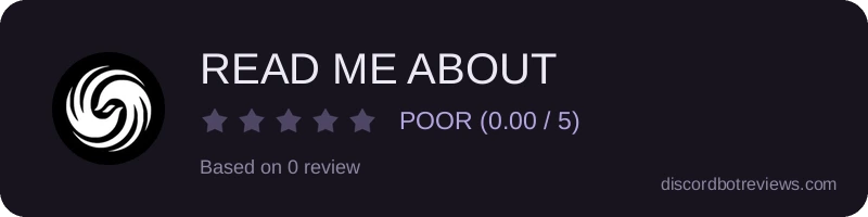 Rating widget preview for READ ME ABOUT
