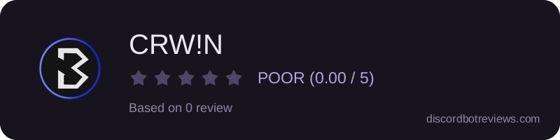 Rating widget preview for CRW!N