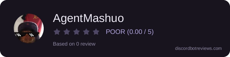 Rating widget preview for AgentMashuo
