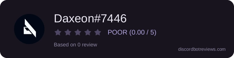Rating banner for Daxeon#7446