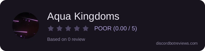 Rating banner for Aqua Kingdoms