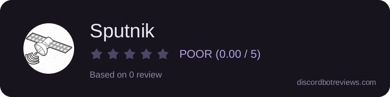 Rating widget preview for Sputnik