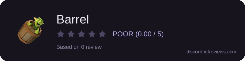 Rating banner for Barrel