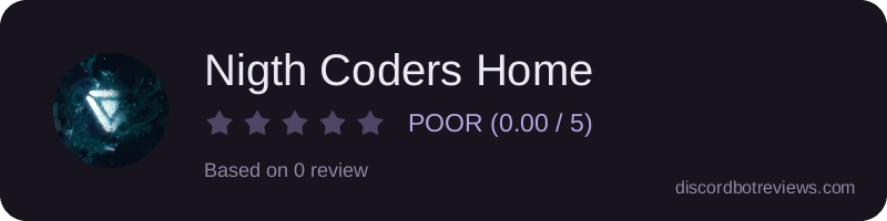 Rating widget preview for Nigth Coders Home
