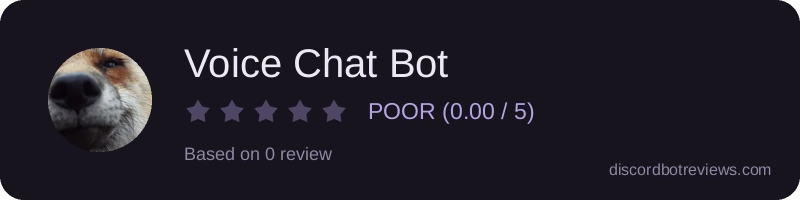 Rating banner for Voice Chat Bot