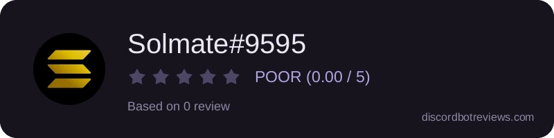 Rating banner for Solmate#9595