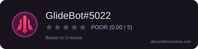 Rating widget preview for GlideBot#5022