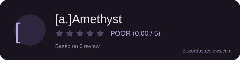 Rating widget preview for [a.]Amethyst
