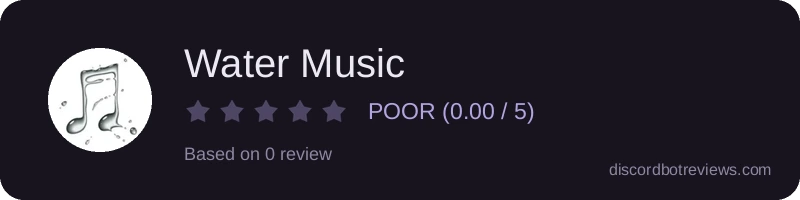 Rating widget preview for Water Music