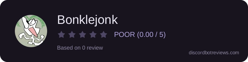 Rating widget preview for Bonklejonk