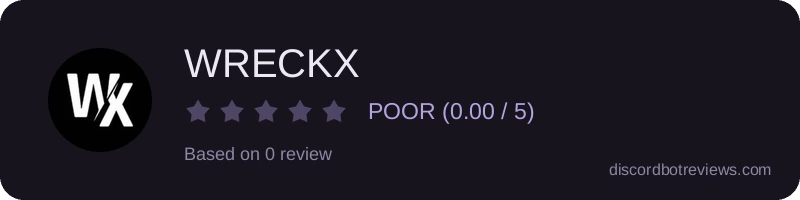 Rating widget preview for WRECKX