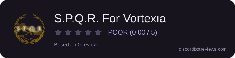 Rating widget preview for S.P.Q.R. For Vortexıa