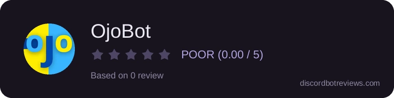 Rating widget preview for OjoBot