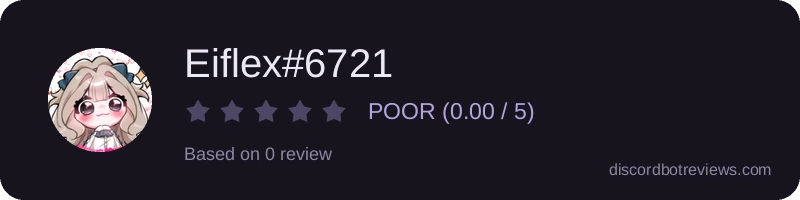 Rating widget preview for Eiflex#6721