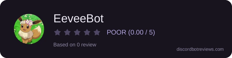 Rating banner for EeveeBot