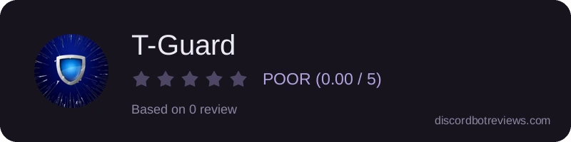Rating widget preview for T-Guard