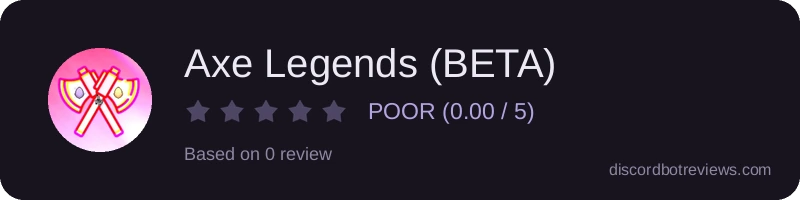 Rating widget preview for Axe Legends (BETA)