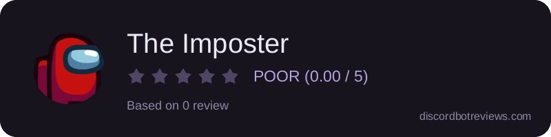 Rating banner for The Imposter