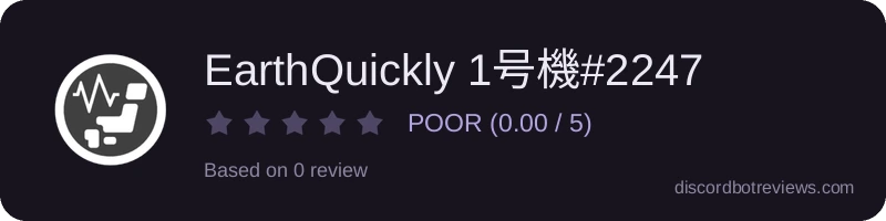 Rating widget preview for EarthQuickly 1号機#2247
