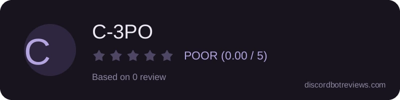 Rating widget preview for C-3PO