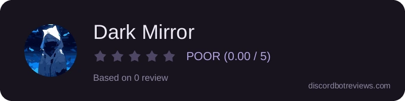 Rating widget preview for Dark Mirror