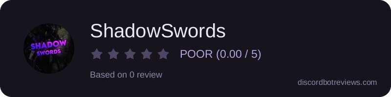 Rating widget preview for ShadowSwords