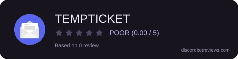 Rating banner for TEMPTICKET