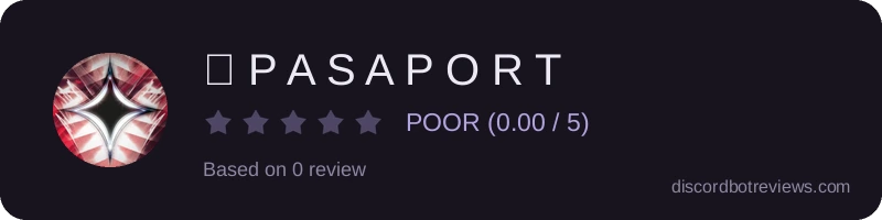 Rating widget preview for ✧ P A S A P O R T