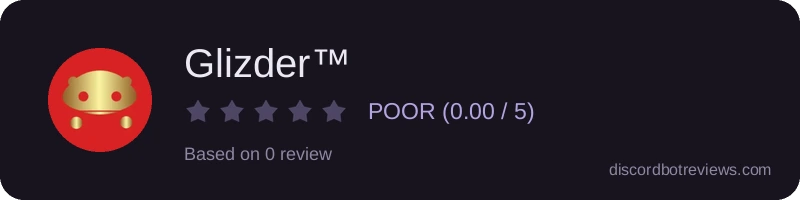 Rating widget preview for Glizder™