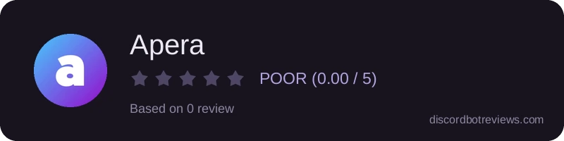 Rating banner for Apera