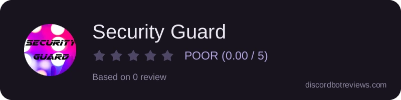 Rating widget preview for Security Guard