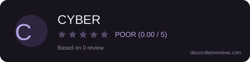 Rating widget preview for CYBER