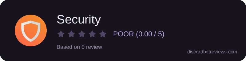 Rating widget preview for Security 