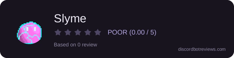 Rating widget preview for Slyme