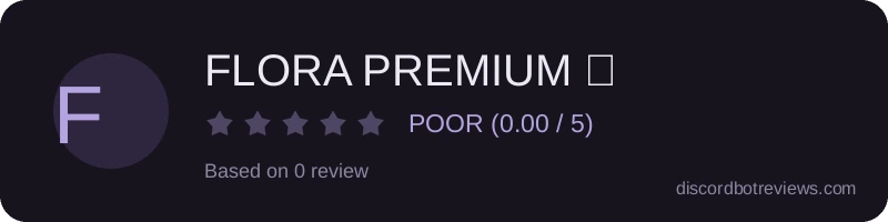 Rating widget preview for FLORA PREMIUM ✨