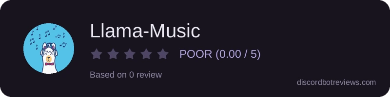 Rating widget preview for Llama-Music