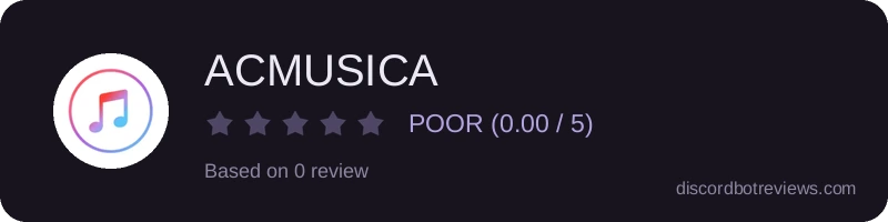 Rating widget preview for ACMUSICA
