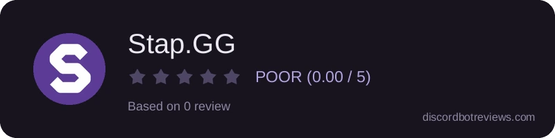 Rating widget preview for Stap.GG