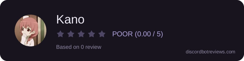 Rating widget preview for Kano