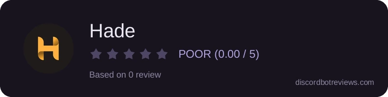 Rating widget preview for Hade