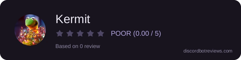 Rating widget preview for Kermit