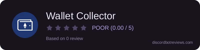 Rating widget preview for Wallet Collector