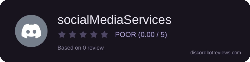 Rating widget preview for socialMediaServices