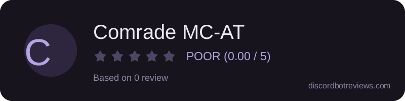 Rating banner for Comrade MC-AT