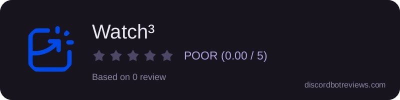 Rating widget preview for Watch³